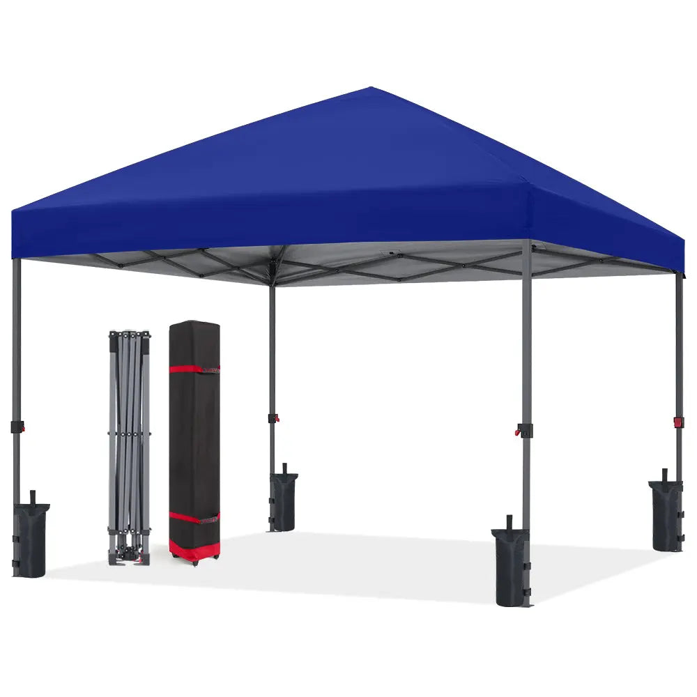 ABCCANOPY タープテント 3m / 2.5m ワンタッチ 5-8人用 高耐久スチール 風に強い 遮熱UVカット 防水 キャスターバッグ・砂袋付 イベント キャンプ 運動会