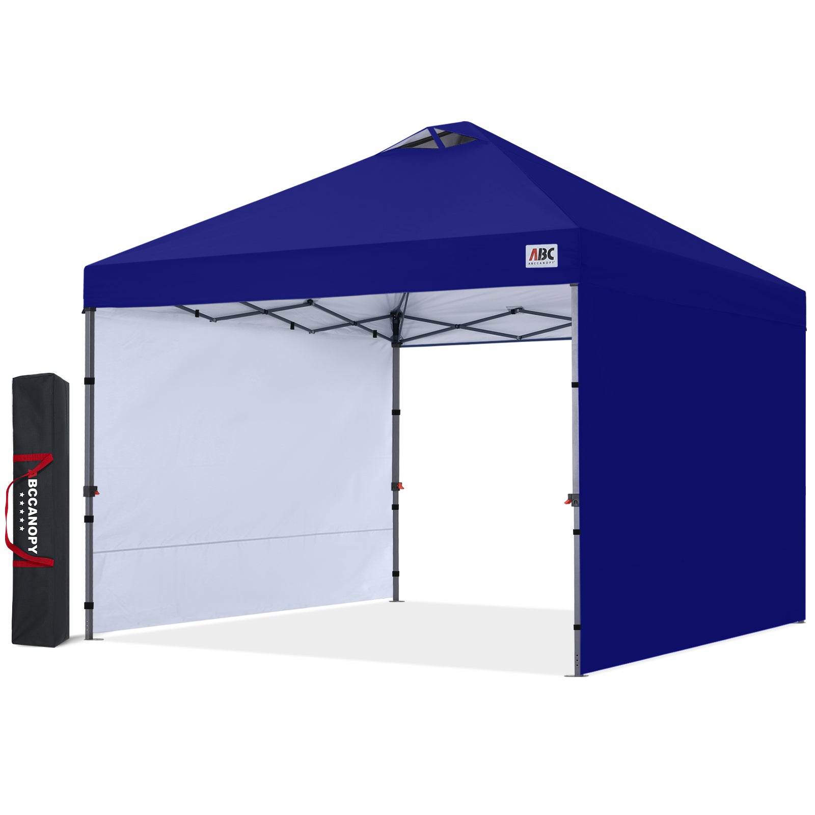 ABCCANOPY ワンタッチ タープテント 3m×3m 2m×2m 組み立て簡単 大型 センターロック 風抜けベンチレーション スチールフレーム 4段階調節 ボタン式 UVカット遮熱シルバーコーティング センターロック 収納バッグ・ペグ・ロープ・砂袋4個付 組み立て簡単 耐水加工 遮光 夏 日除け キャンプ アウトドア イベント 運動会用 豊富なカラーバリエーション