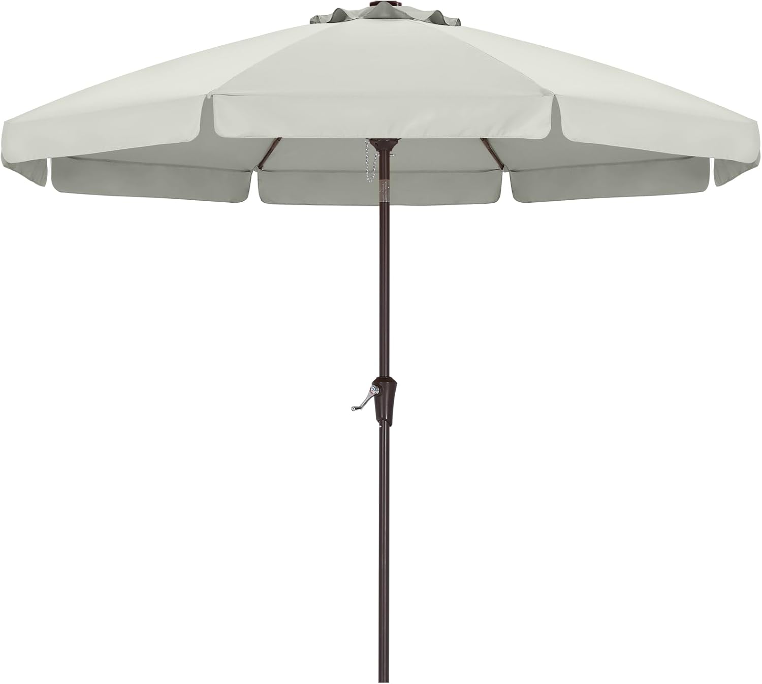ABCCANOPY ガーデンパラソル 風に強い 大型 270cm 日除け 屋外用 ベランダ 庭傘 チルト機能付き 角度調整可能 クランク式開閉 撥水 UV加工 折りたたみ 収納便利 パティオ プール マーケット向け