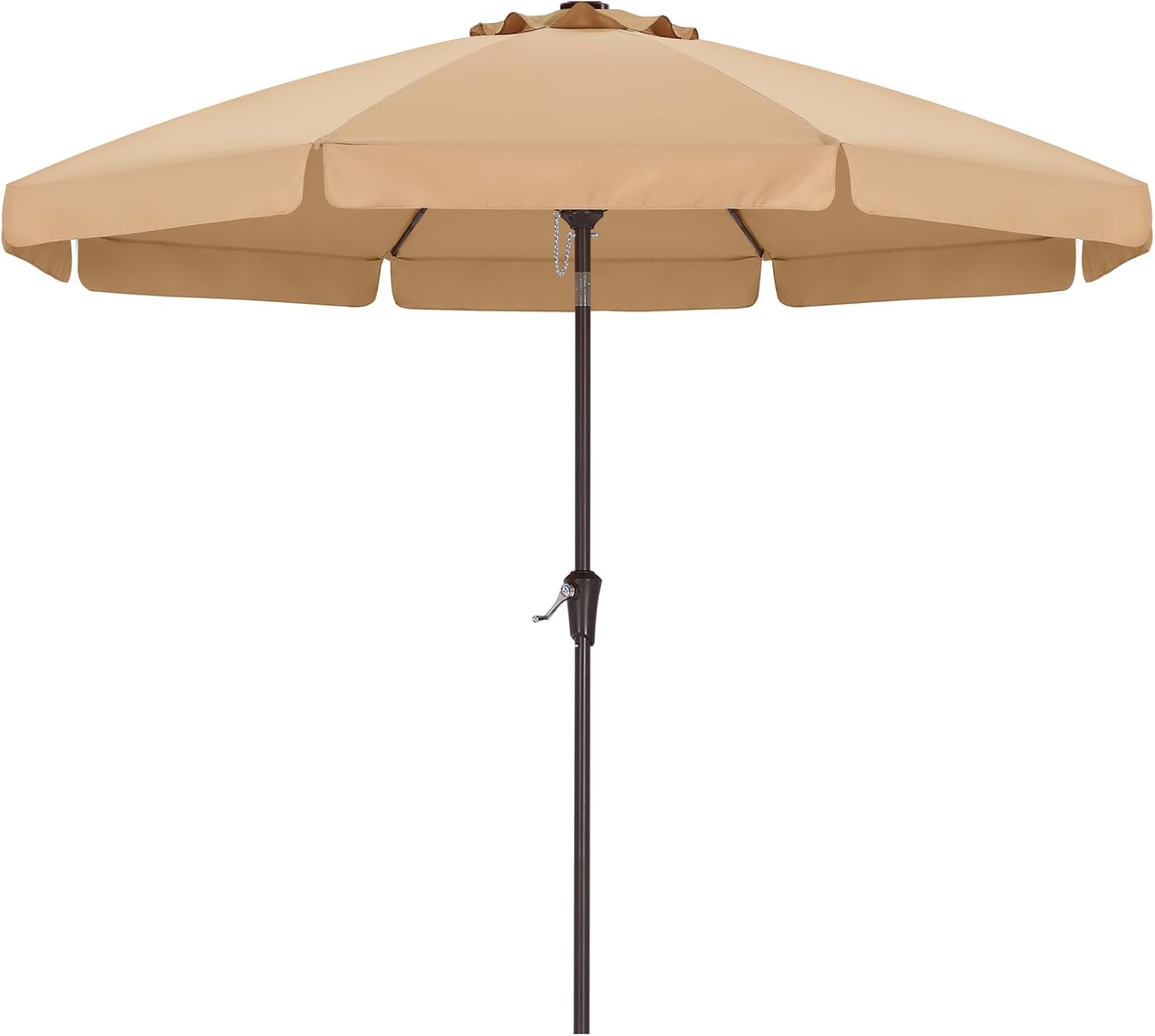 ABCCANOPY ガーデンパラソル 風に強い 大型 270cm 日除け 屋外用 ベランダ 庭傘 チルト機能付き 角度調整可能 クランク式開閉 撥水 UV加工 折りたたみ 収納便利 パティオ プール マーケット向け