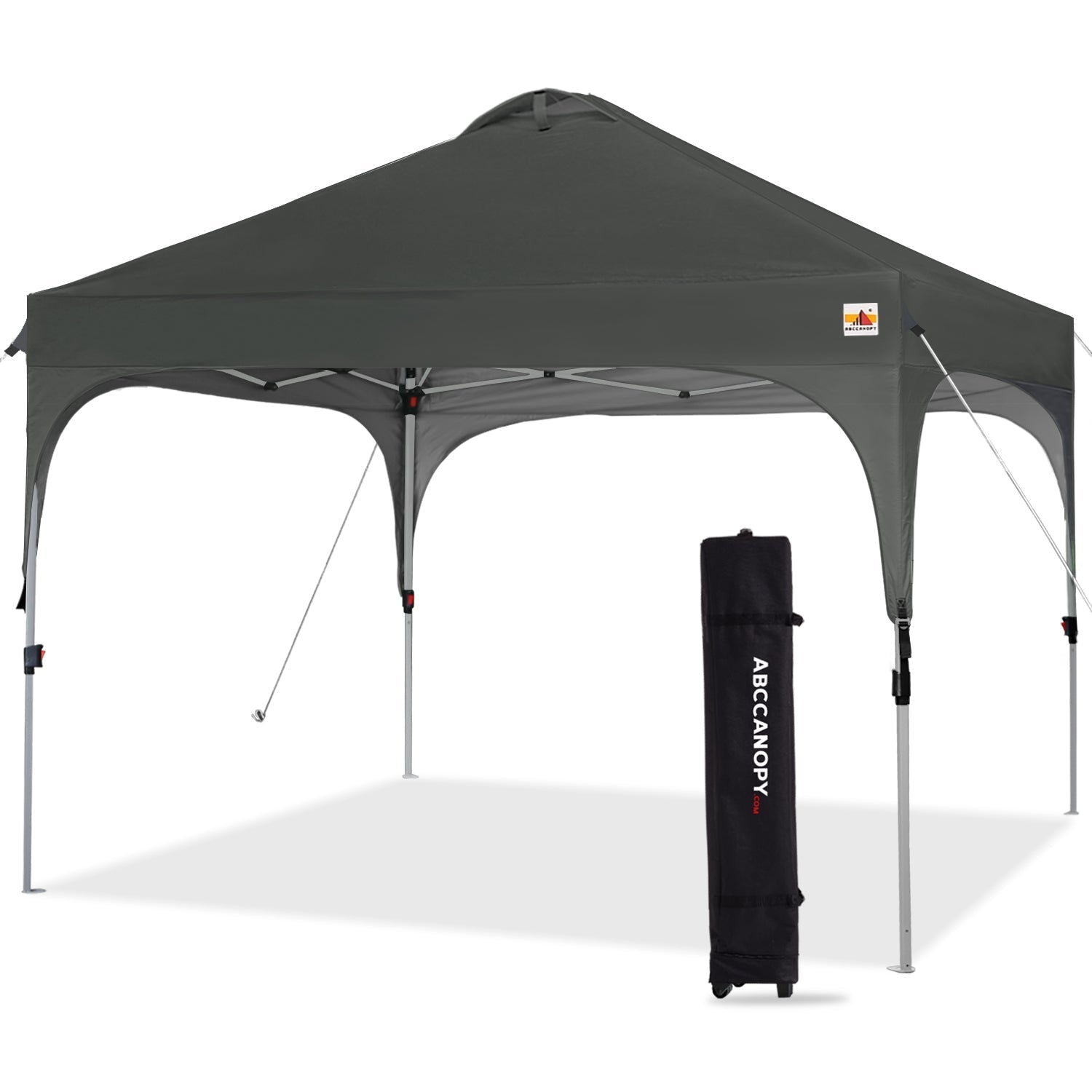 ABCCANOPY ワンタッチテント 大型 約2.5m×2.5m/ 約3m×3mキャンプ ビーチ 裏庭用 3段階調節 天井ベンチレーション付き 高耐水圧 遮熱 UVカット キャスターバッグ付き 付属品完備 ピンク