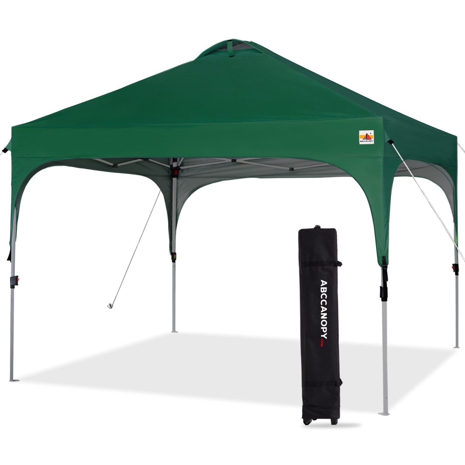 ABCCANOPY ワンタッチテント 大型 約2.5m×2.5m/ 約3m×3mキャンプ ビーチ 裏庭用 3段階調節 天井ベンチレーション付き 高耐水圧 遮熱 UVカット キャスターバッグ付き 付属品完備 ピンク