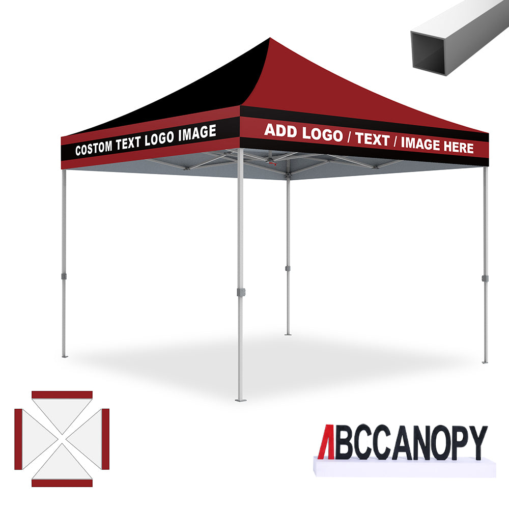 名入りテント】ABCCANOPY ワンタッチタープテント2.5m/3m 頑丈 風に