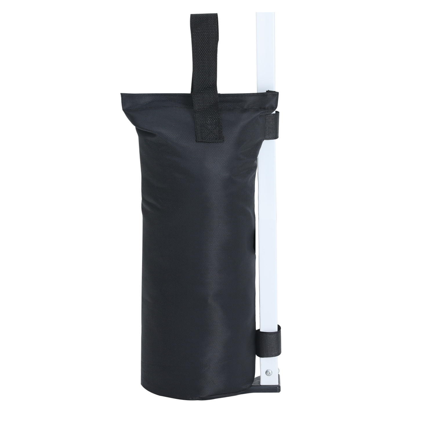 ABCCANOPY 砂袋 4個1セット 大容量30kg タープテント用 重し袋 強風対策 マジックテープ付き ブラック