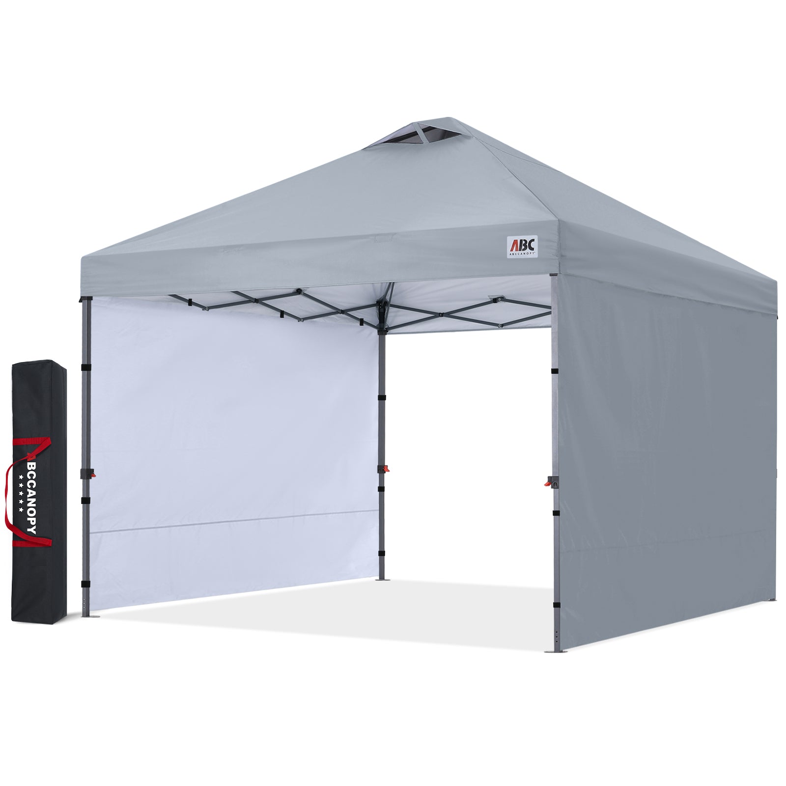 ABCCANOPY ワンタッチ タープテント 3m×3m 2m×2m 組み立て簡単 大型 センターロック 風抜けベンチレーション スチールフレーム 4段階調節 ボタン式 UVカット遮熱シルバーコーティング センターロック 収納バッグ・ペグ・ロープ・砂袋4個付 組み立て簡単 耐水加工 遮光 夏 日除け キャンプ アウトドア イベント 運動会用 豊富なカラーバリエーション