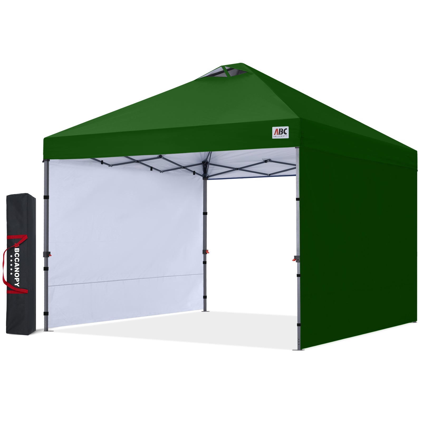 ABCCANOPY ワンタッチ タープテント 3m×3m 2m×2m 組み立て簡単 大型 センターロック 風抜けベンチレーション スチールフレーム 4段階調節 ボタン式 UVカット遮熱シルバーコーティング センターロック 収納バッグ・ペグ・ロープ・砂袋4個付 組み立て簡単 耐水加工 遮光 夏 日除け キャンプ アウトドア イベント 運動会用 豊富なカラーバリエーション