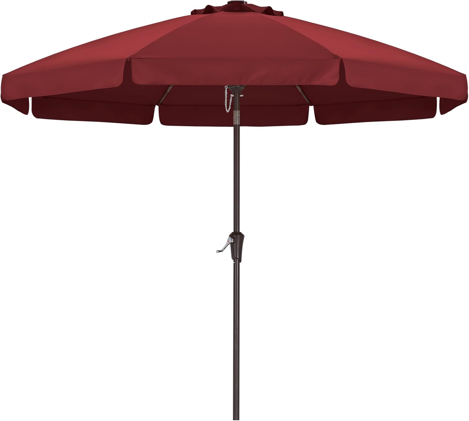 ABCCANOPY ガーデンパラソル 風に強い 大型 270cm  日除け 屋外用 ベランダ 庭傘 チルト機能付き 角度調整可能 クランク式開閉 撥水 UV加工 折りたたみ 収納便利 パティオ プール マーケット向け