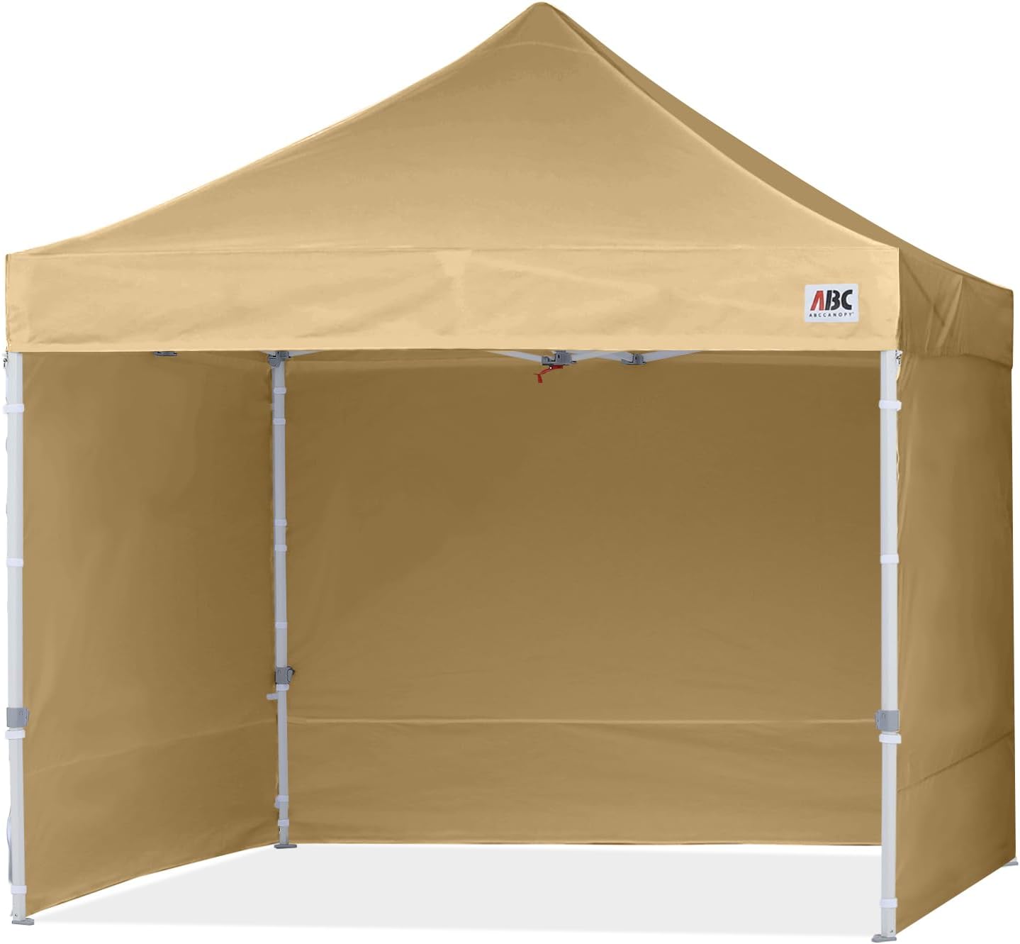 ABCCANOPY タープテント 2.5mx2.5m/3mx3m 屋根用ポール付き 横幕4枚（サイドシート3枚 ドアシート1枚付き） ファスナーで連結 大型テント 3段階調節 キャスターバッグ付き 高強度 商用テント