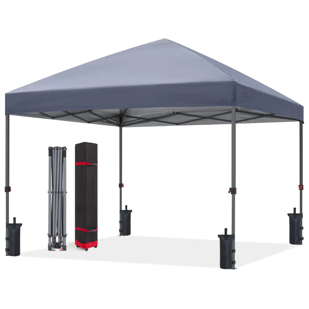 ABCCANOPY タープテント 3m / 2.5m ワンタッチ 5-8人用 高耐久スチール 風に強い 遮熱UVカット 防水 キャスターバッグ・砂袋付 イベント キャンプ 運動会