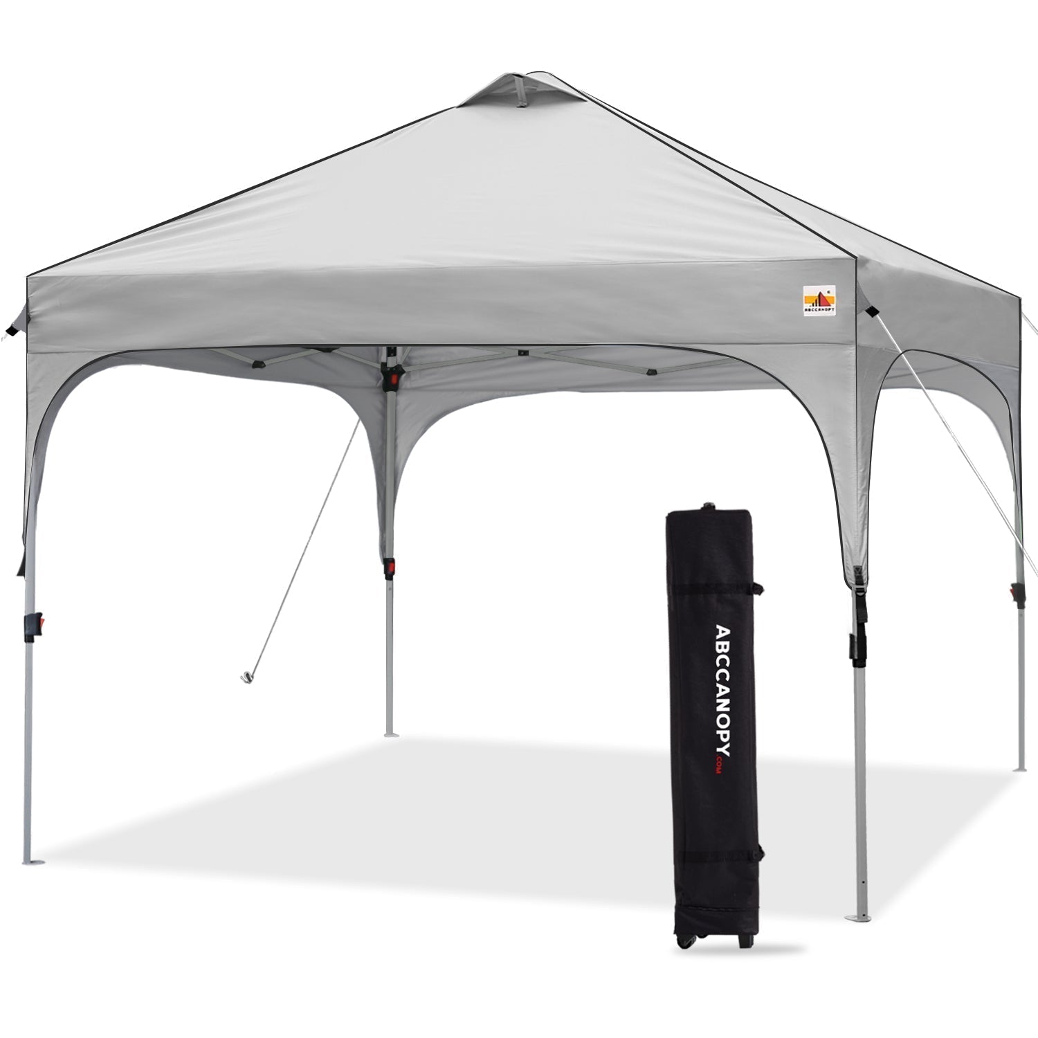 ABCCANOPY ワンタッチテント 大型 約2.5m×2.5m/ 約3m×3mキャンプ ビーチ 裏庭用 3段階調節 天井ベンチレーション付き 高耐水圧 遮熱 UVカット キャスターバッグ付き 付属品完備 ピンク