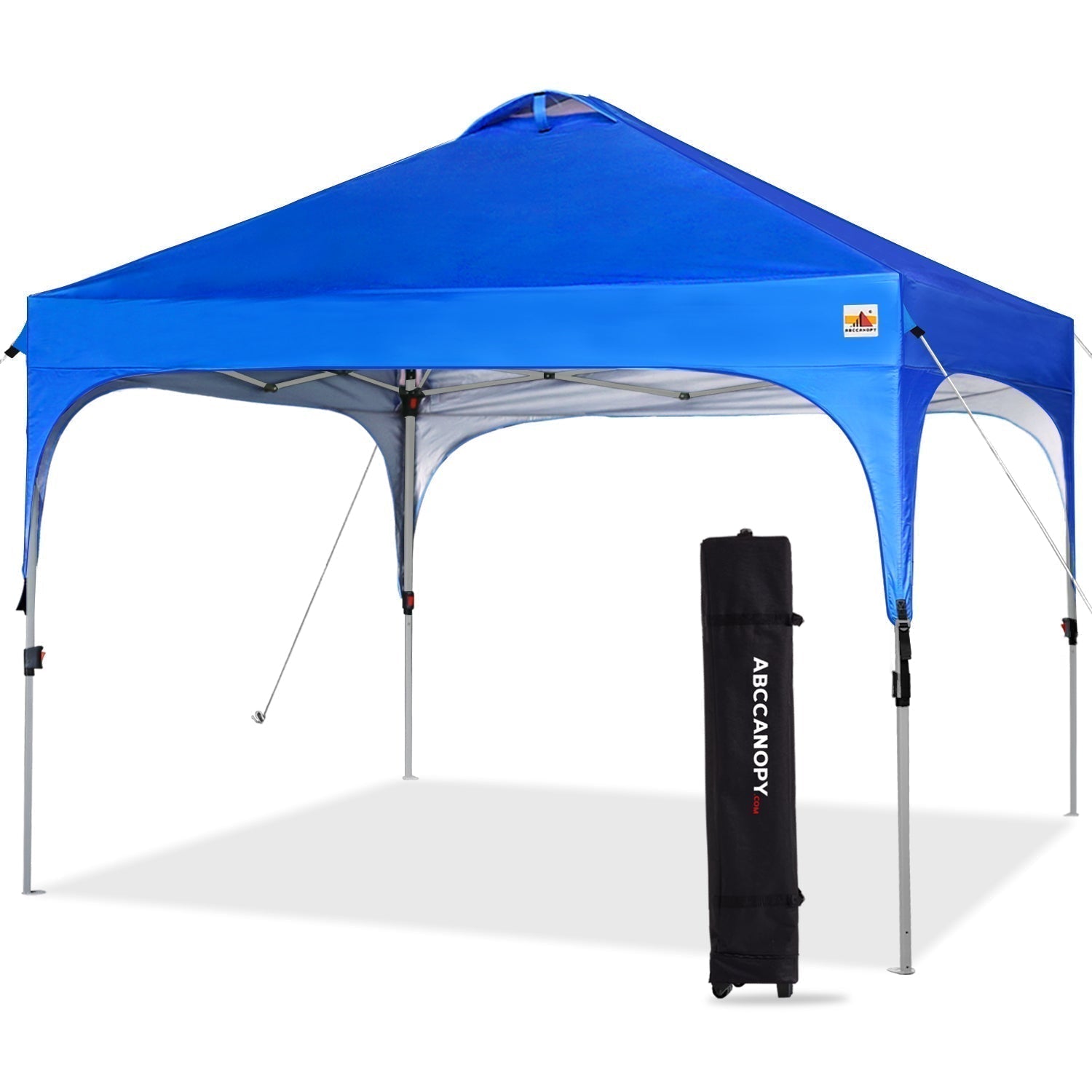 ABCCANOPY ワンタッチテント 大型 約2.5m×2.5m/ 約3m×3mキャンプ ビーチ 裏庭用 3段階調節 天井ベンチレーション付き 高耐水圧 遮熱 UVカット キャスターバッグ付き 付属品完備 ピンク